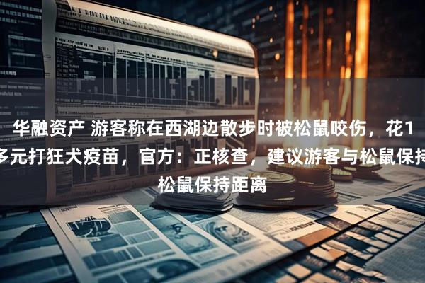 华融资产 游客称在西湖边散步时被松鼠咬伤,花1300多元打狂犬疫苗,官方:正核查,建议游客与松鼠保持距离